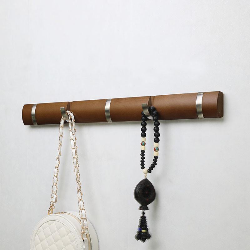 包邮纯实木新款挂钩墙壁挂衣架钉子墙上挂衣钩衣帽钩排钩客厅门后