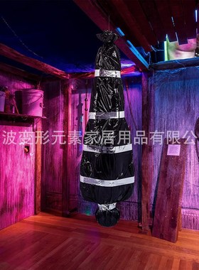 万圣节道具可怕的假尸体包裹的尸体氛围装饰房间圣诞礼物氛围摆件