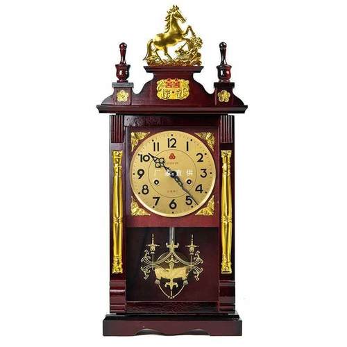 机械座钟老式上弦链发条机芯台钟实木报时客厅中式机械挂