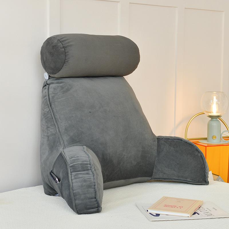 可拆洗床头靠垫办公室护腰靠枕背PP棉有扶手阅读枕