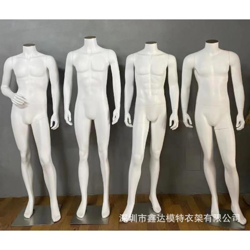 时尚橱窗模特道具服装展示模特无头男装陈列模特男士玻璃钢模特