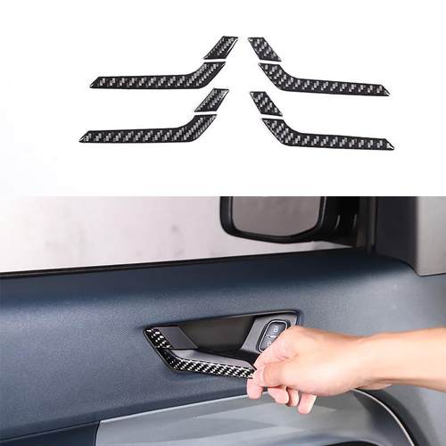 深圳车涯适用于22款福特独行侠Maverick内门碗拉手贴软碳纤维