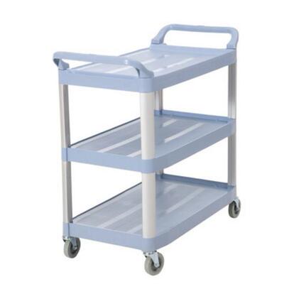 白云清洁AF08161酒店移动餐车欧式塑料小吃茶水车三层推车置物架