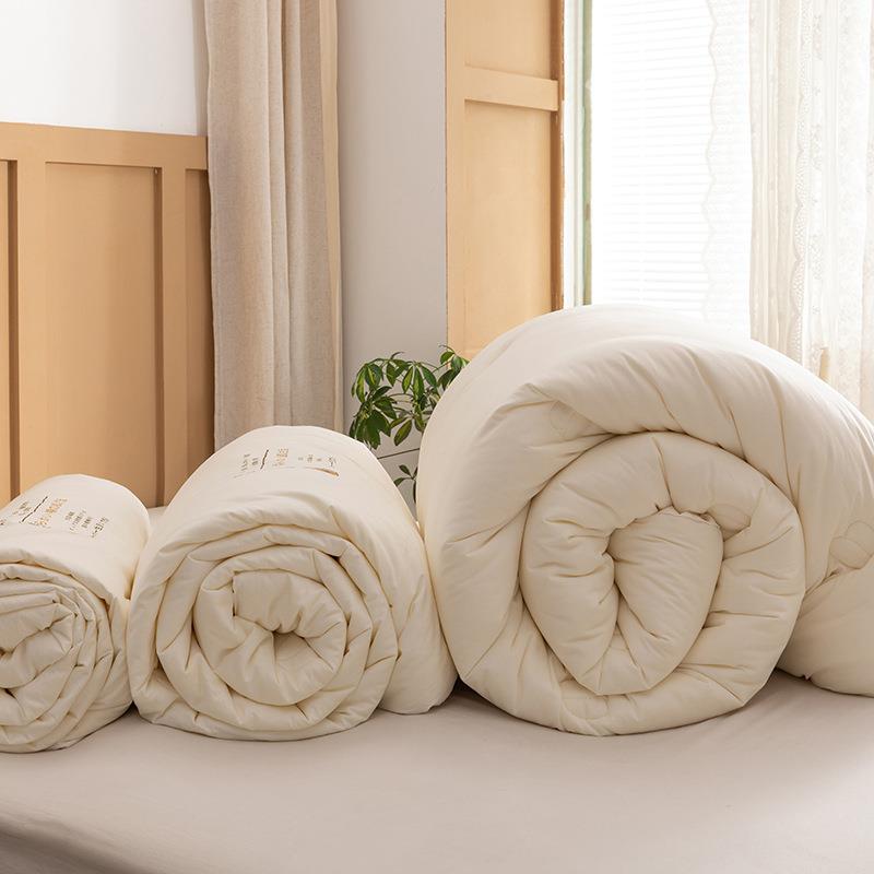 纯棉A类原棉大豆纤维被轻奢高支高密加厚保暖冬被春秋被四季被子