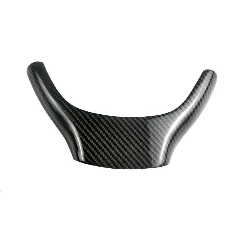 适用于宝马5系F10F18改装真碳纤维方向盘贴F10碳纤方向盘罩贴