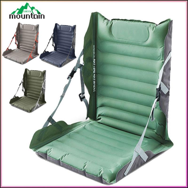 新款户外露营充气折叠椅休闲气垫椅钓椅榻榻米座椅无腿
