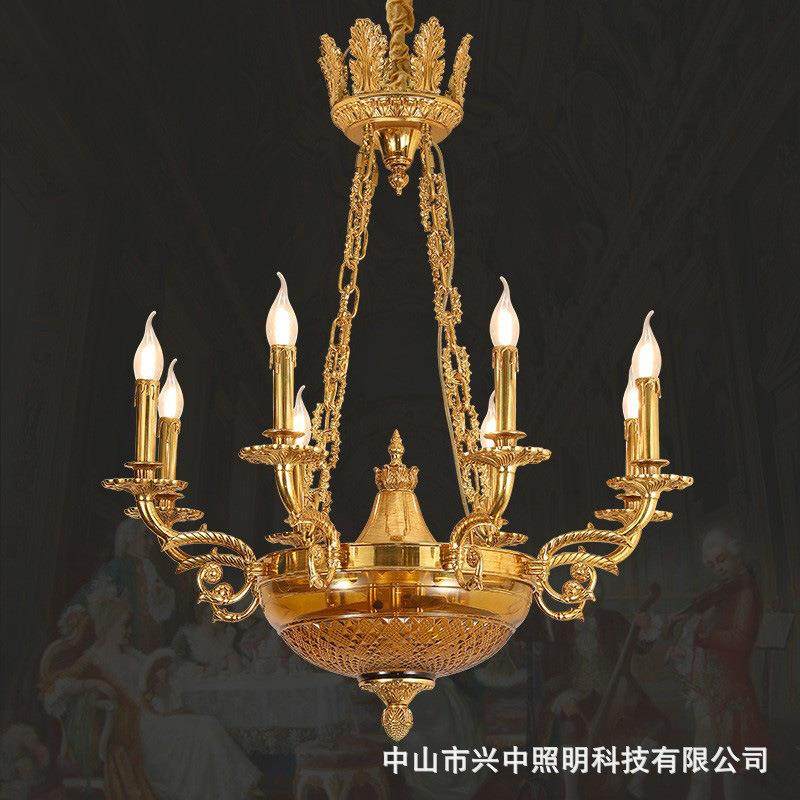 欧式吊灯法式客厅纯铜奢华铜灯美式复古别墅卧室餐厅书房全铜吊灯,金属材料及制品,金属加工件/五金加工件,淘宝优惠券,粉丝福利购,淘宝优惠卷