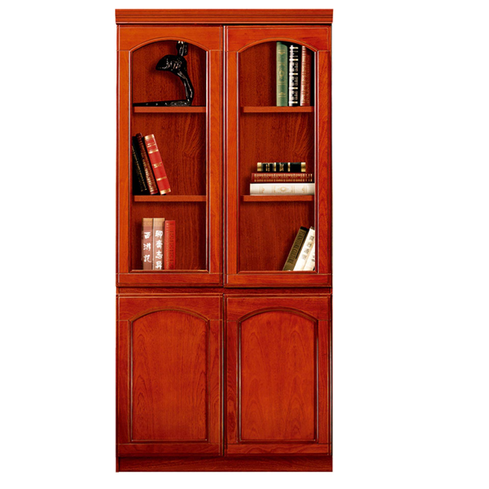 办公室书柜木质文件柜木制皮储物资料柜档案展示柜落地文件柜