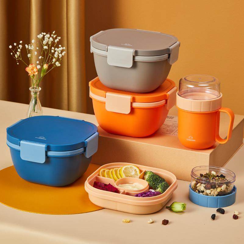 科罗恩日式多功能密封沙拉碗餐盒微波炉长方形饭盒双层便当盒带盖,家装灯饰光源,其它灯具灯饰,淘宝优惠券,粉丝福利购,淘宝优惠卷
