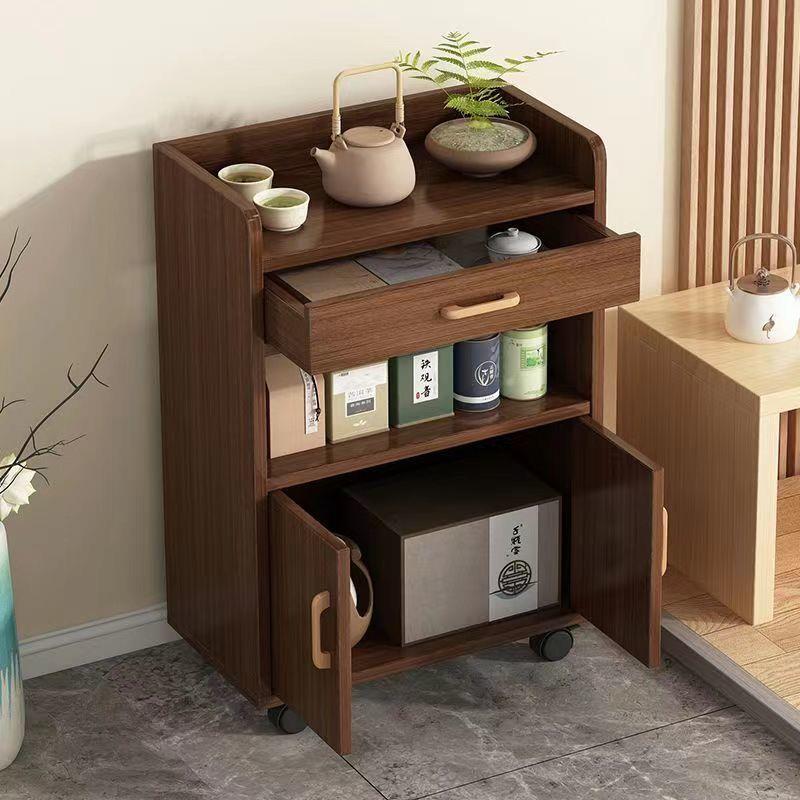 简约茶水柜碗柜家用厨房储物柜客厅靠墙橱柜办公室烧水置物柜工厂