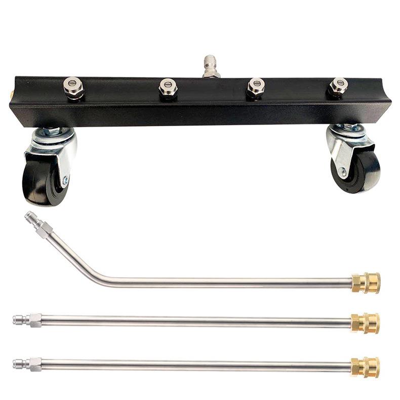 高压清洗机洗车水枪底盘清洗市政道路清理配件快速多喷头洗地设备