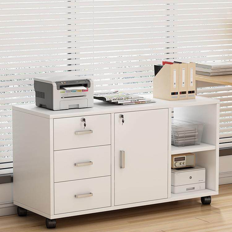 文件柜落地办公柜带锁办公室柜子置物柜小型办公桌矮柜收纳储物柜