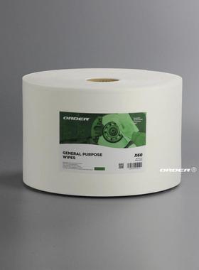 ORDER供应白色工业无尘擦拭布大卷式点断擦拭布吸油吸水