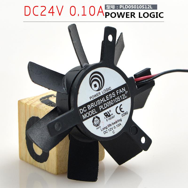 动力PLD05010S12L直径4.6CM孔距3.9CM12V2线超静音显卡风扇