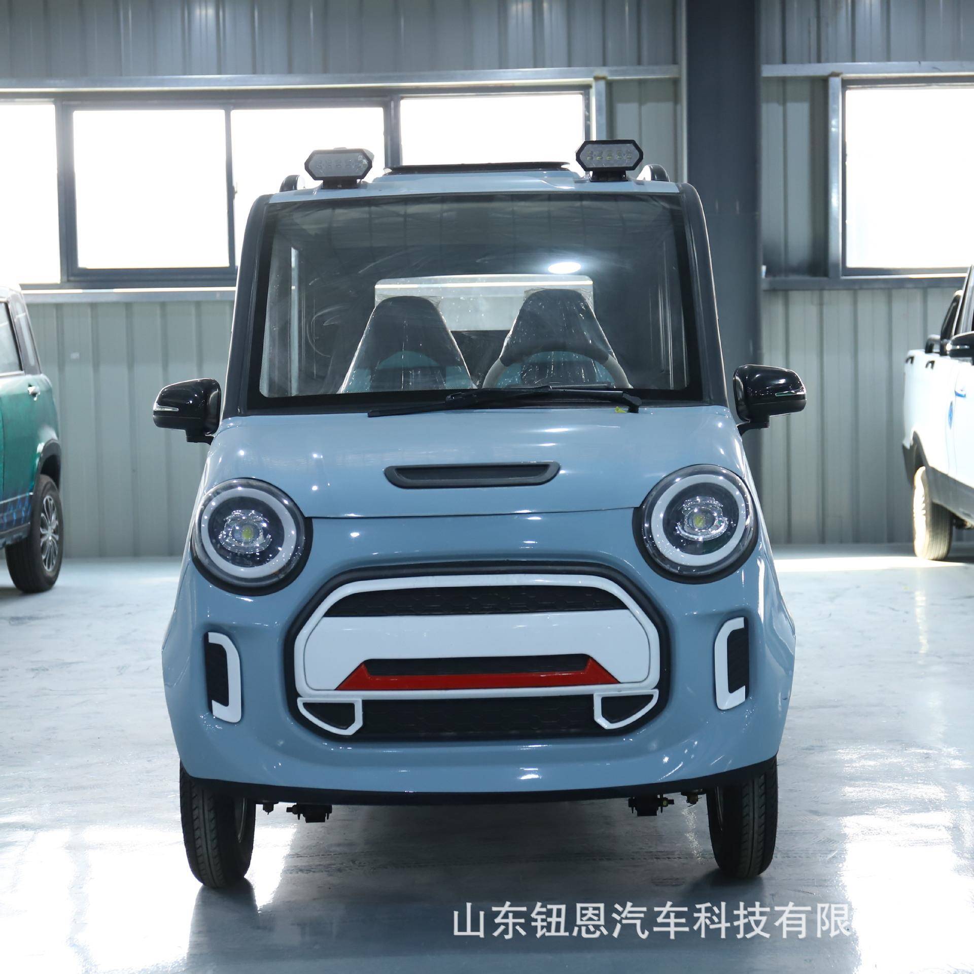 右舵外贸出口双排电动皮卡四轮车家用大功率客货油电两用电