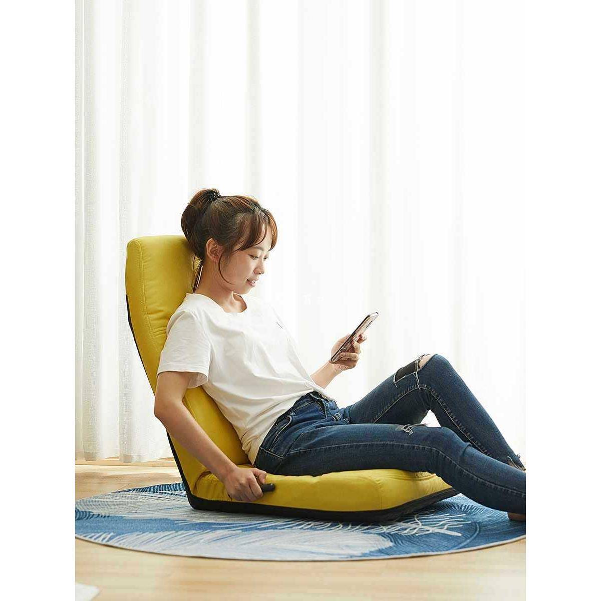 ft榻榻米座椅日式懒人沙发阳台电脑可折叠飘窗宿舍床上靠背椅子