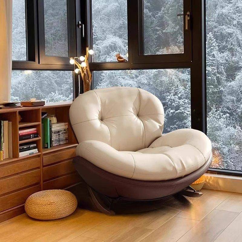 摇摇椅阳台休闲椅客厅单人沙发轻奢摇椅卧室躺椅成人家用懒人沙发