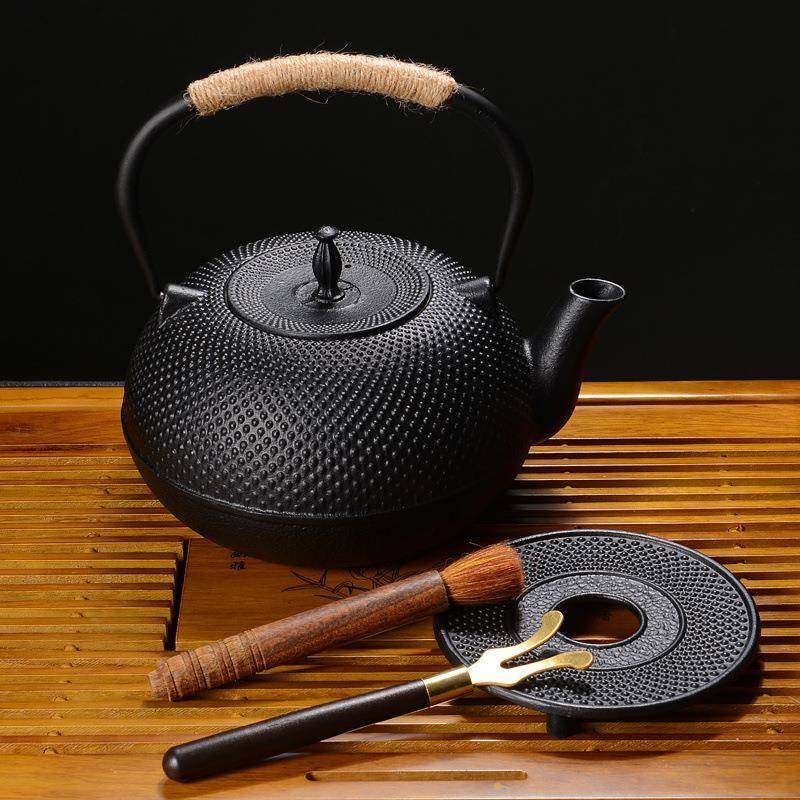 铸铁茶壶家用围炉煮茶铁壶日式手工无涂层烧水壶户外露营煮茶壶,3C数码配件,USB灯,淘宝优惠券,粉丝福利购,淘宝优惠卷