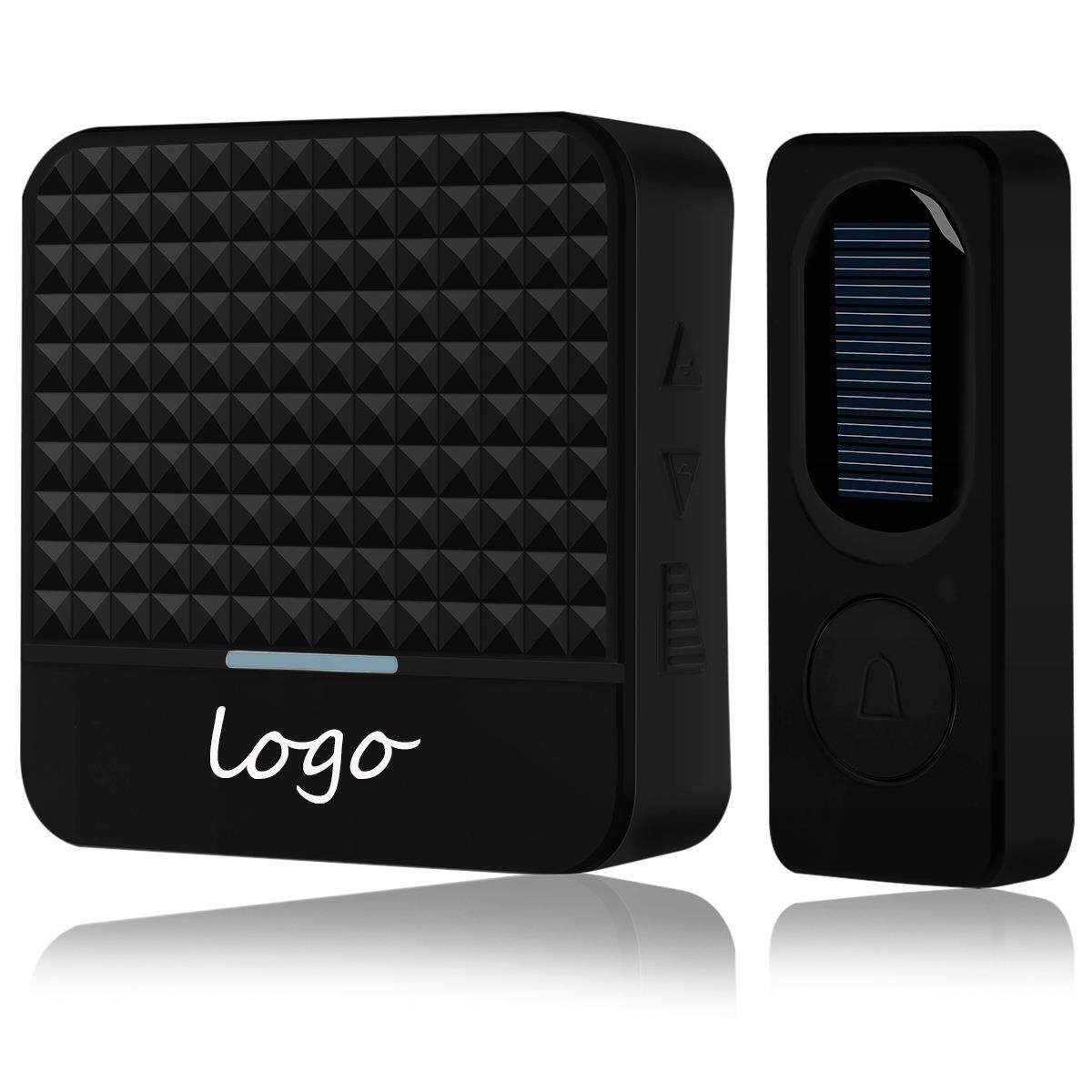 外贸新款无线门铃太阳能门铃家用低功耗远距离叮咚门铃老人呼叫