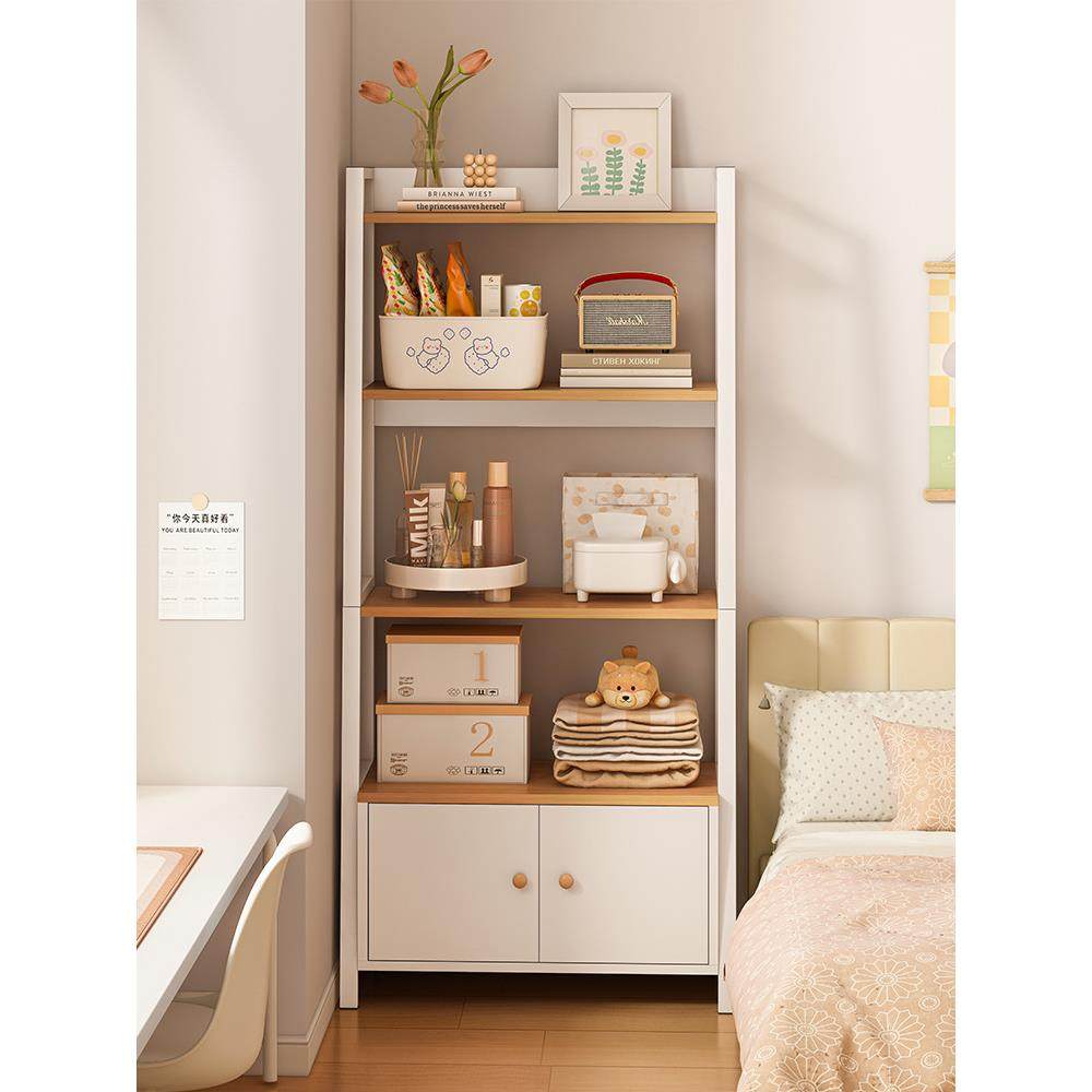 床头置物架落地多层收纳架子靠墙卧室斜梯形客厅房间柜子床边书架,3C数码配件,USB灯,淘宝优惠券,粉丝福利购,淘宝优惠卷