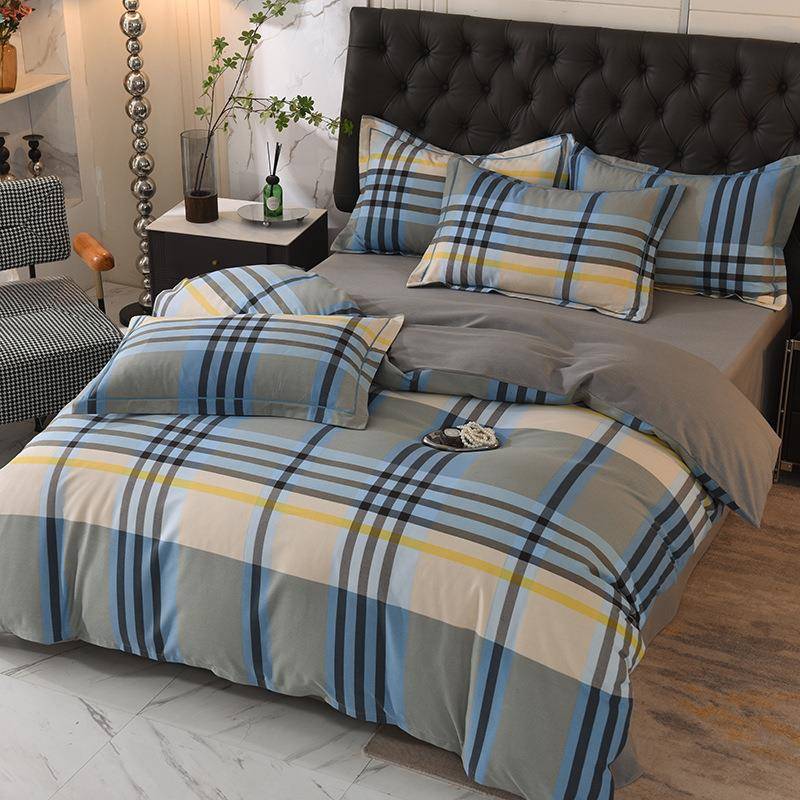 新款全棉印花四件套AB版纯棉被套碎花床单床笠款学生宿舍床上用品