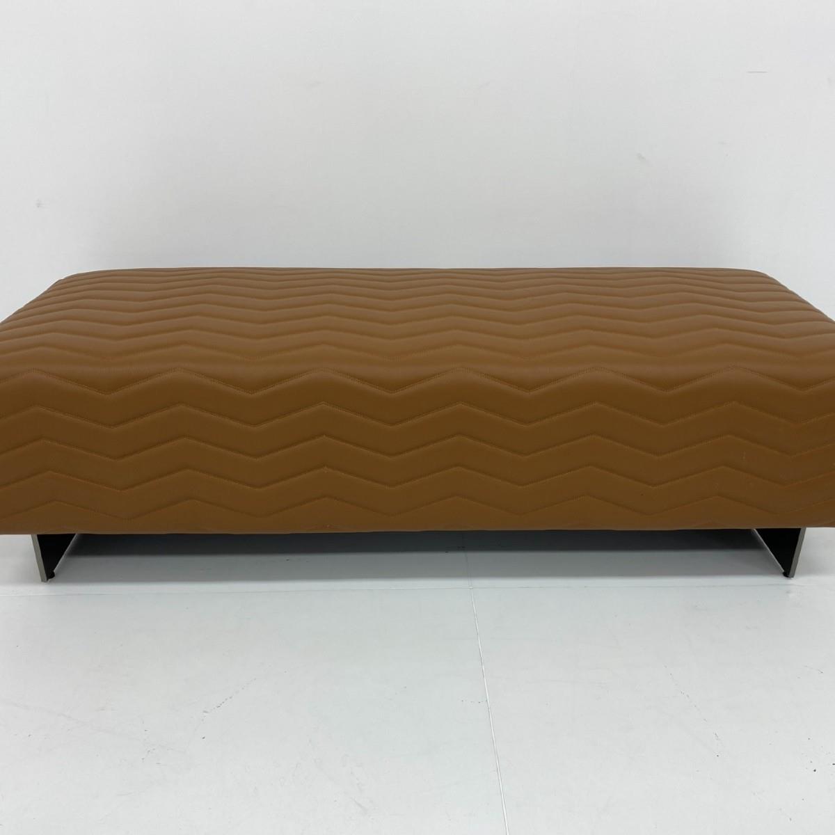 意大利意式极简床尾凳高端卧室客厅沙发凳皮质床尾凳棉麻布床尾凳