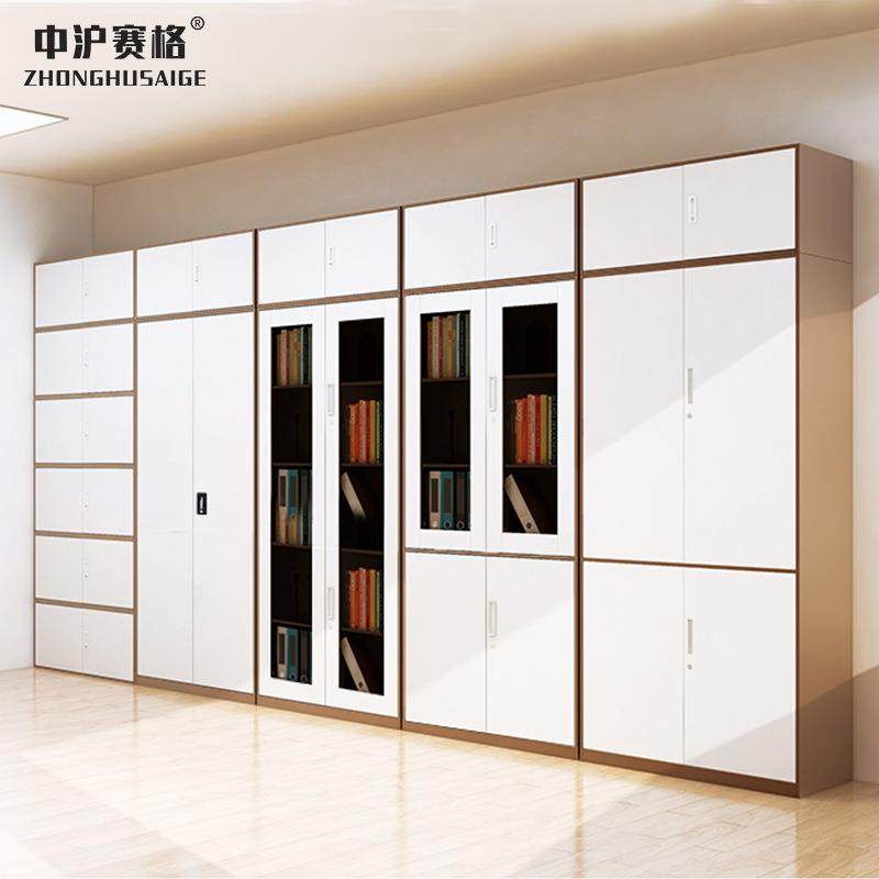 办公室文件柜加厚钢制凭证储物书柜组合顶柜铁皮资料档案柜子带锁