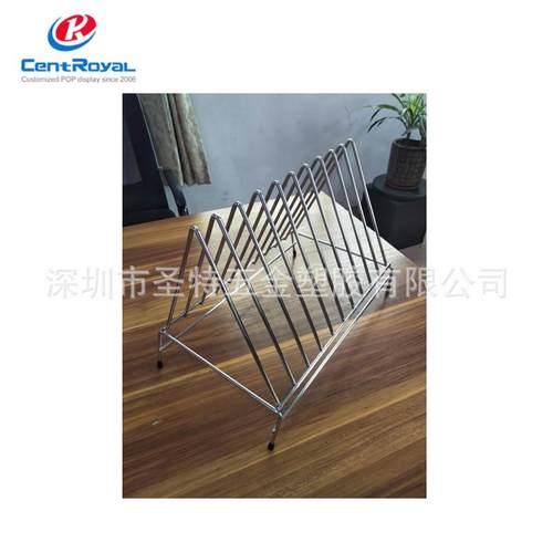 直销金属桌面披萨碟展示架平底锅展示架平底锅收纳架