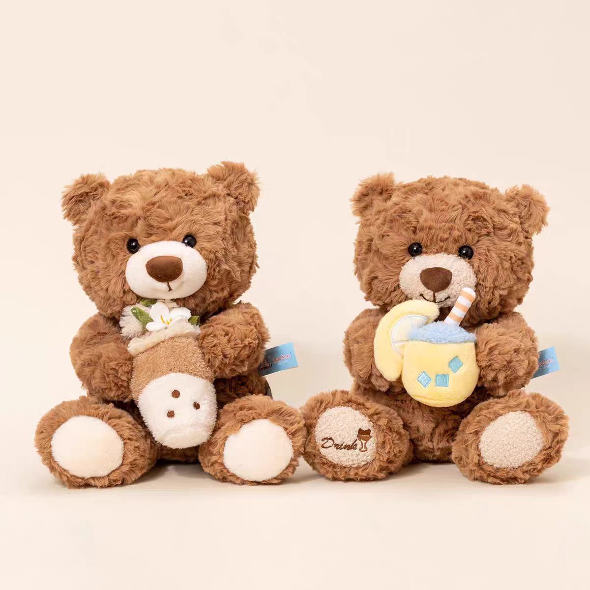 【正版】奶茶小熊玩偶生日礼物