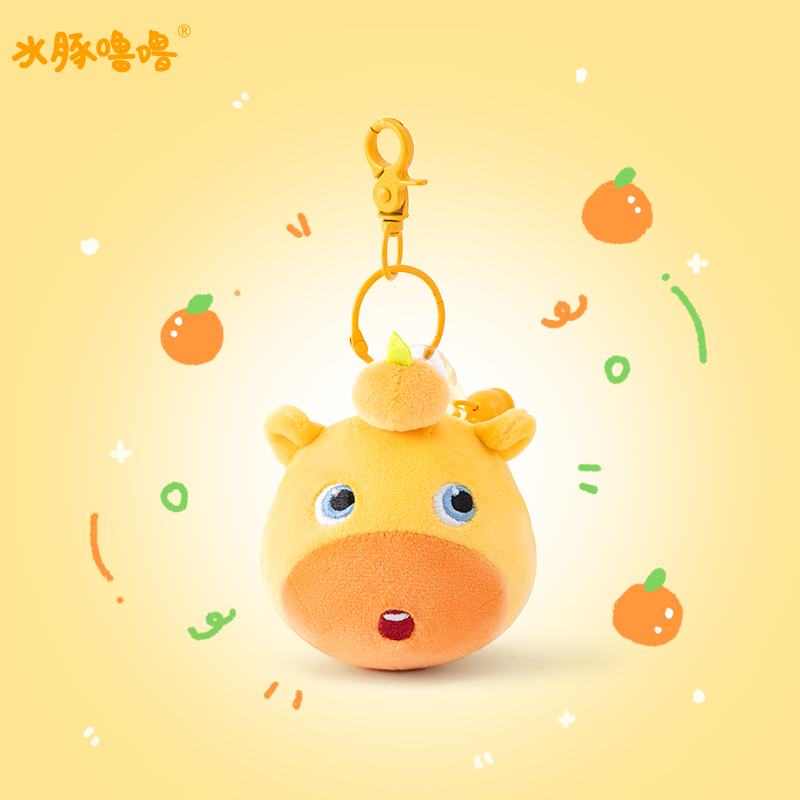 正版水豚噜噜捏捏乐解压球挂件
