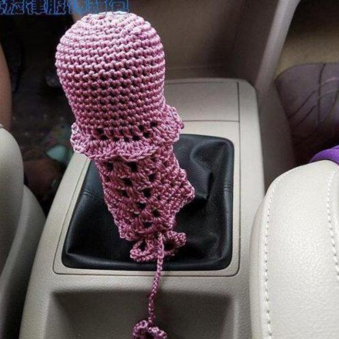 (驾乘用品j线排挡套把套手工编织亮丝饰档杆套通用汽车手动自动内