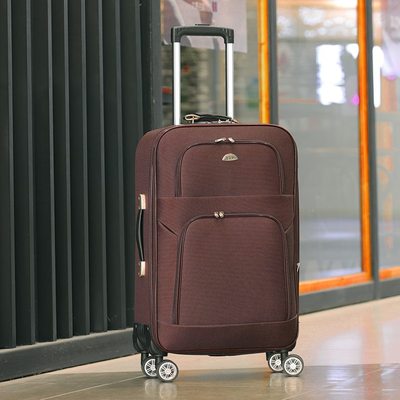 商务用结帆布密码箱万向轮牛津布拉杆箱实耐行李旅行大容量男24寸