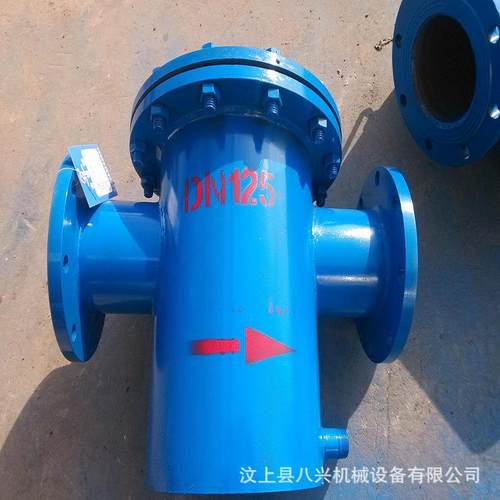 蓝篮式过滤器法兰直通平底兰式桶式过滤器快开篮式不锈钢滤网