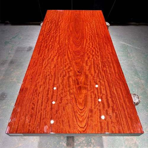 巴花实木大板茶桌黑檀中式办公桌会议桌原木餐桌书桌整块