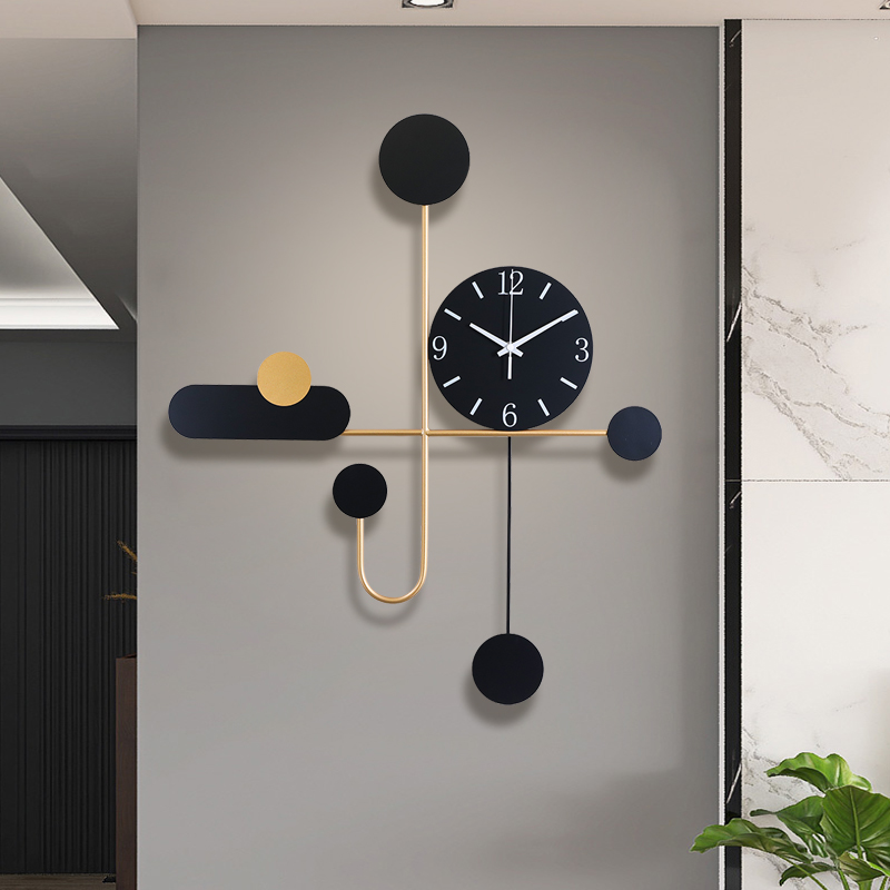 挂钟客厅家用时尚个性创意时钟现简约大气挂表轻奢挂墙极简钟表