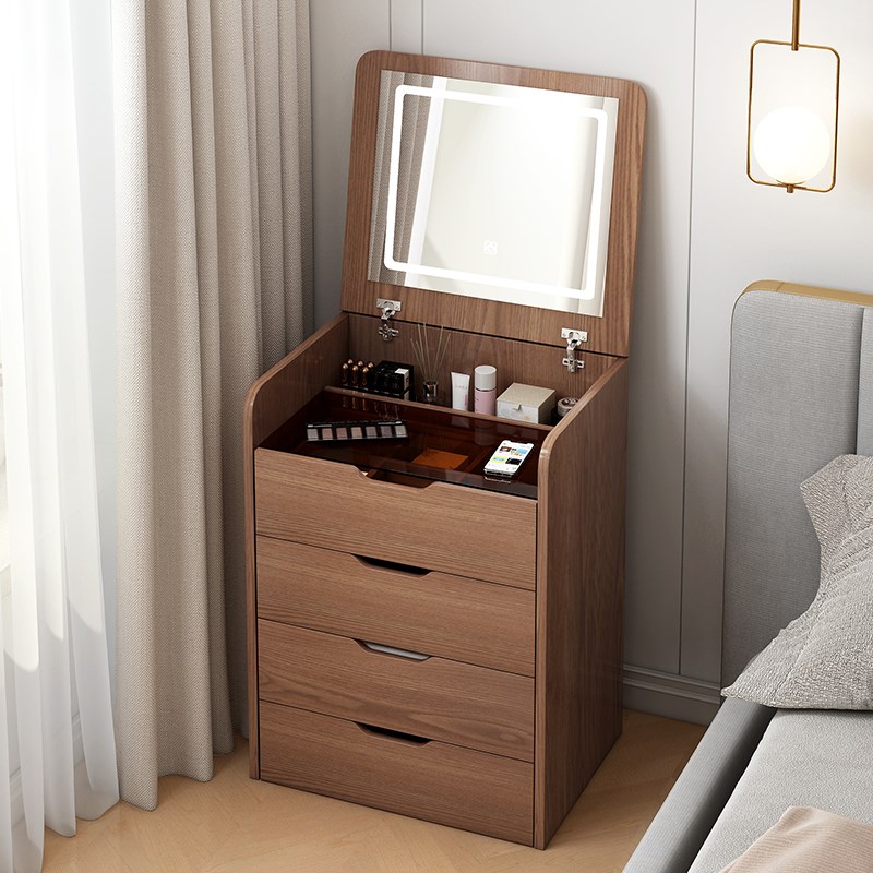 梳妆台小户型可现简约收纳柜一体台斗柜床边桌