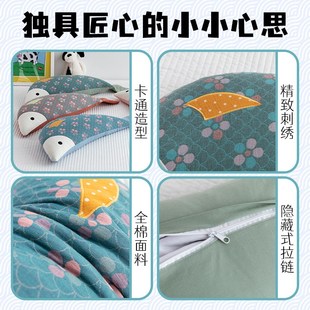 艾洛琳儿童枕头荞麦皮枕芯6岁以上幼儿园专用小孩护颈枕