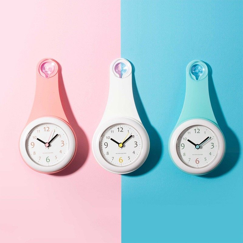 简约挂钟厨房静音家用防水卫生间浴室客厅小挂钟表,家居饰品,挂钟,淘宝优惠券,粉丝福利购,淘宝优惠卷