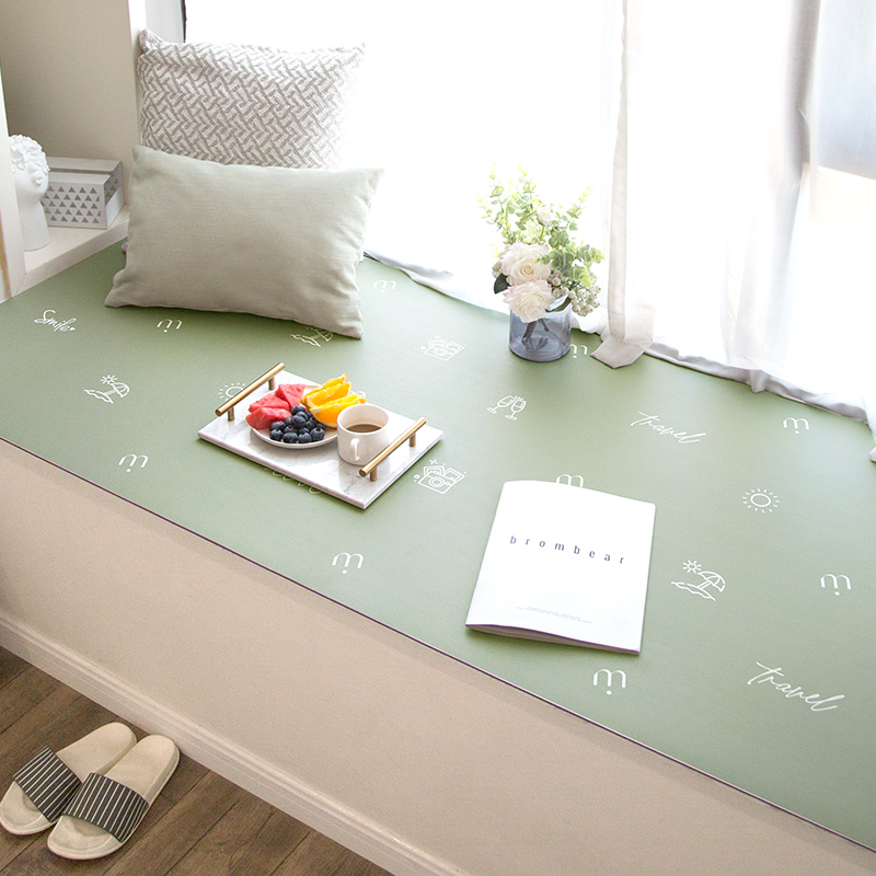 轻奢皮革卧室防污飘窗垫客厅窗台垫四季通用免洗定制家用阳台垫