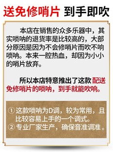 玄鹤鸡翅木唢呐全套初学者入门调演奏专业索拉红白喜事老式