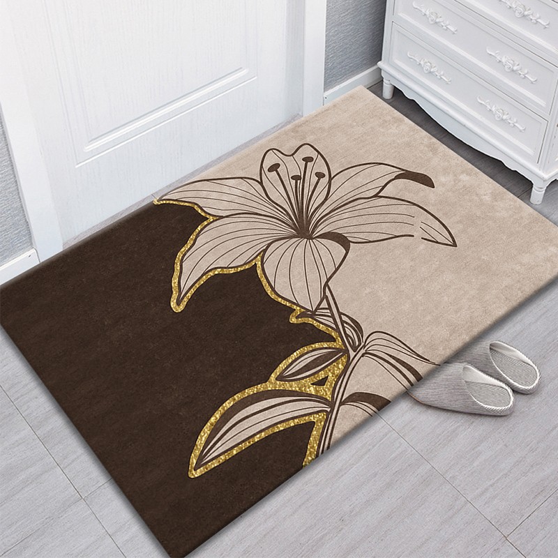 进门地垫入户门垫客厅玄关门口卫生间浴室吸水防滑轻奢地毯