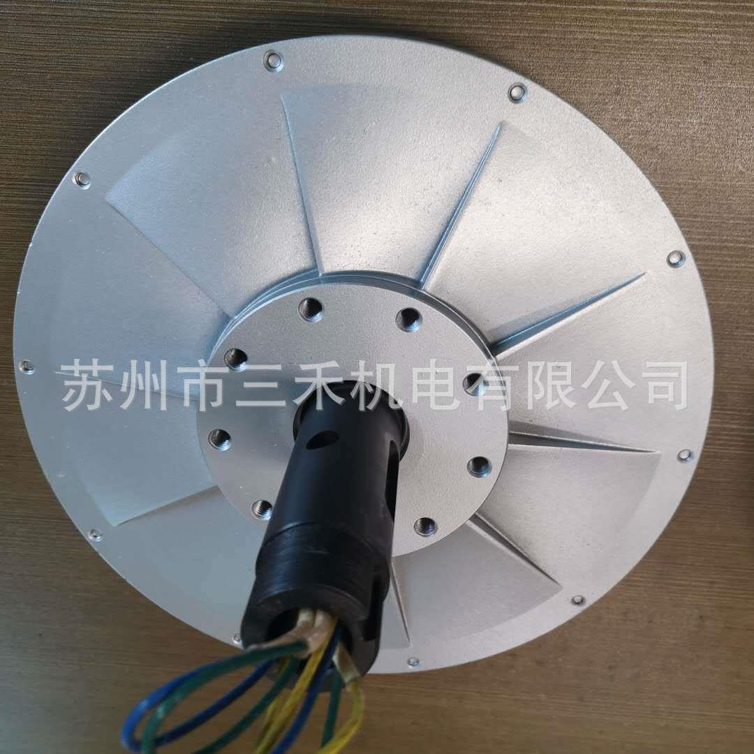 1000w无铁心盘式 风力发电机 水力 永磁 三相交流 小型家用