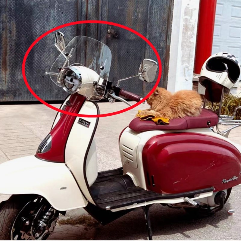 RA复古踏板摩托车GP GP0 G0S改装后视镜 方型后视镜