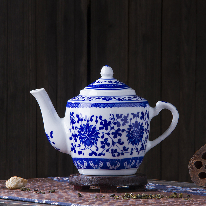 陶瓷油壶油罐大号带盖白油瓶装油壶家用水壶茶壶厨房用品1000毫升