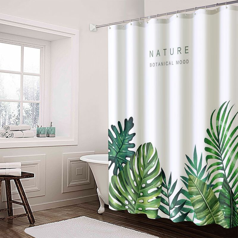 卫生间浴帘布防水加厚防霉套装隔断帘浴室门帘布窗帘挂帘子