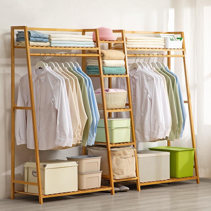 谋生简易衣柜子家用卧室出租房用儿童收纳衣橱置物架实木组装结实