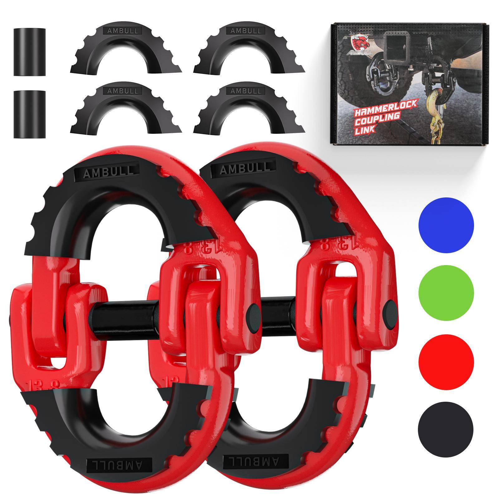 美式1/2起重蝴蝶扣欧式双环扣G80合金钢起重保险扣安全扣