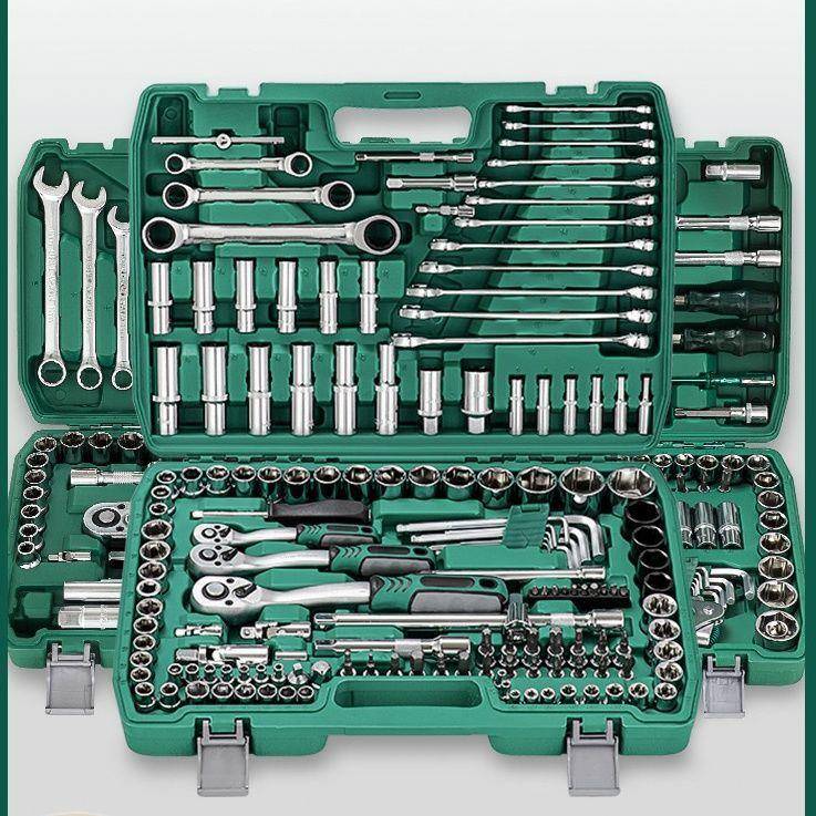 121件套汽修套筒工具维修多功能棘轮扳手套装修车专用组套家用