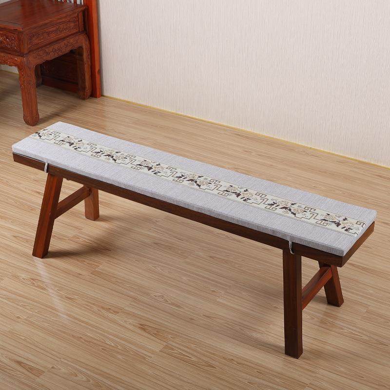 中式长条凳坐垫茶室长板凳子垫秋冬加厚大椅垫实木椅垫海绵垫
