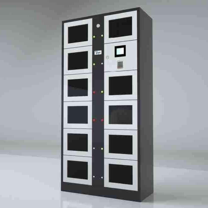 电力水利工地人脸识别智能安全帽4g充电柜密码单机版安全帽充电柜